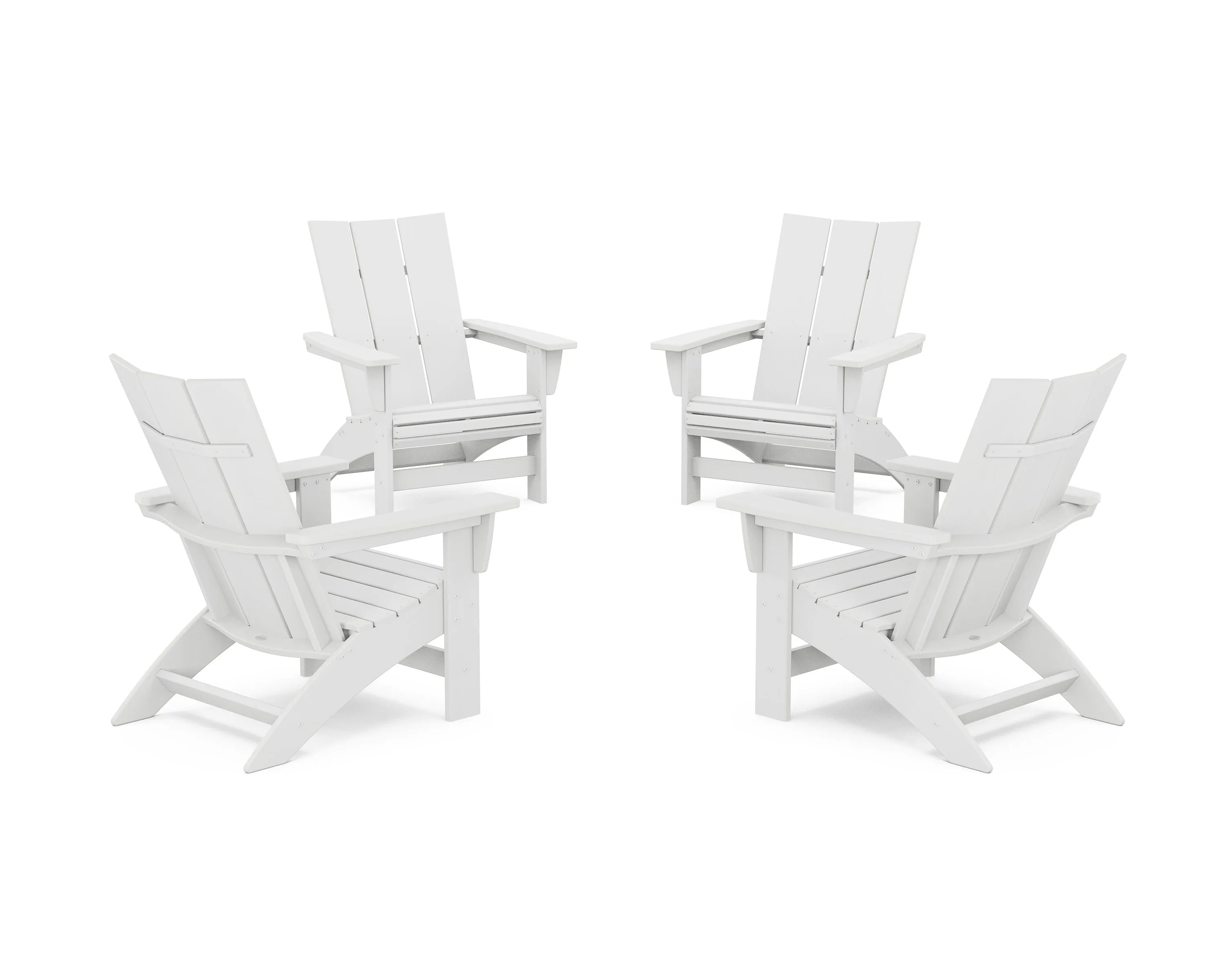 4-Piece Modern Grand Adirondack Chair Conversation Set