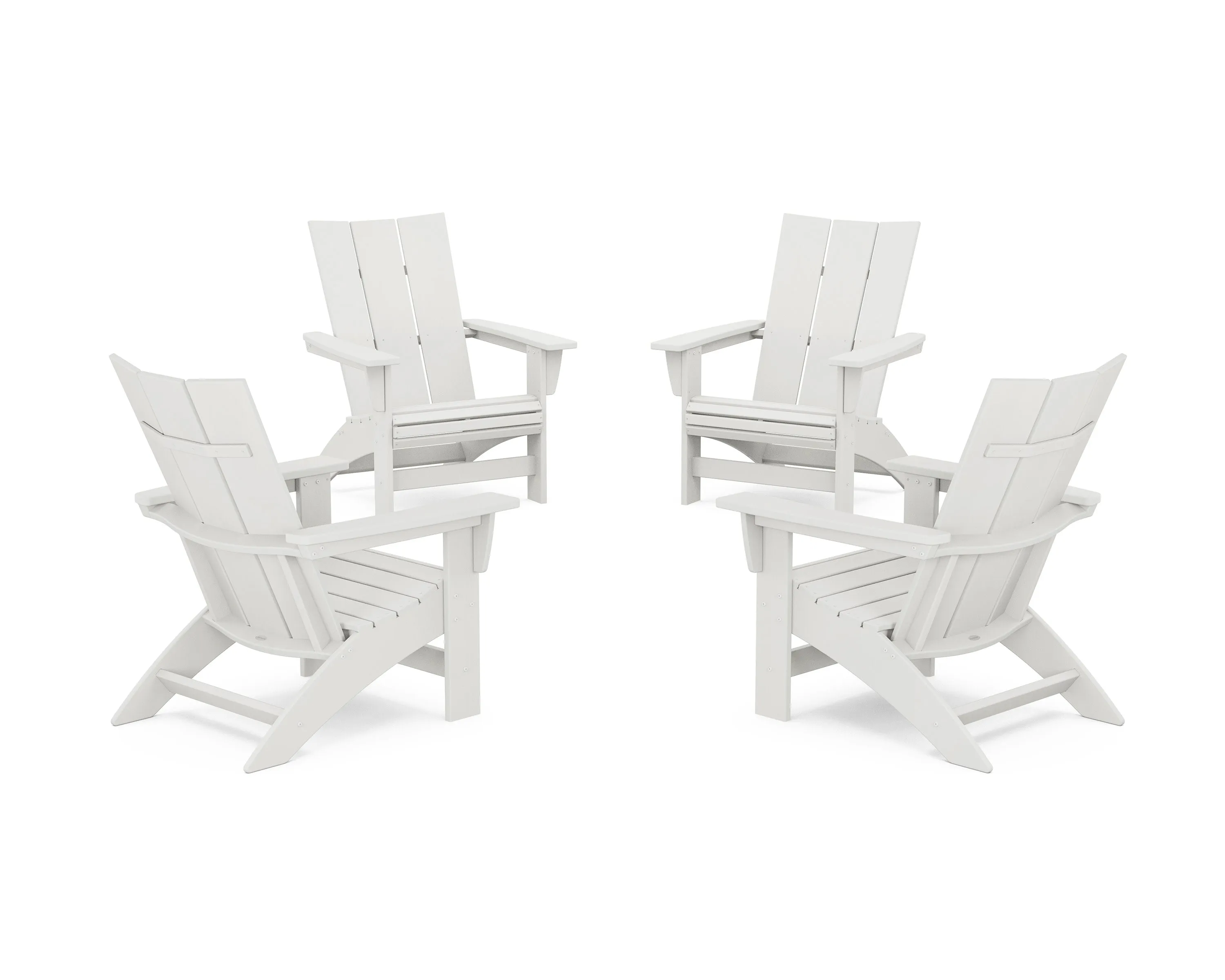 4-Piece Modern Grand Adirondack Chair Conversation Set