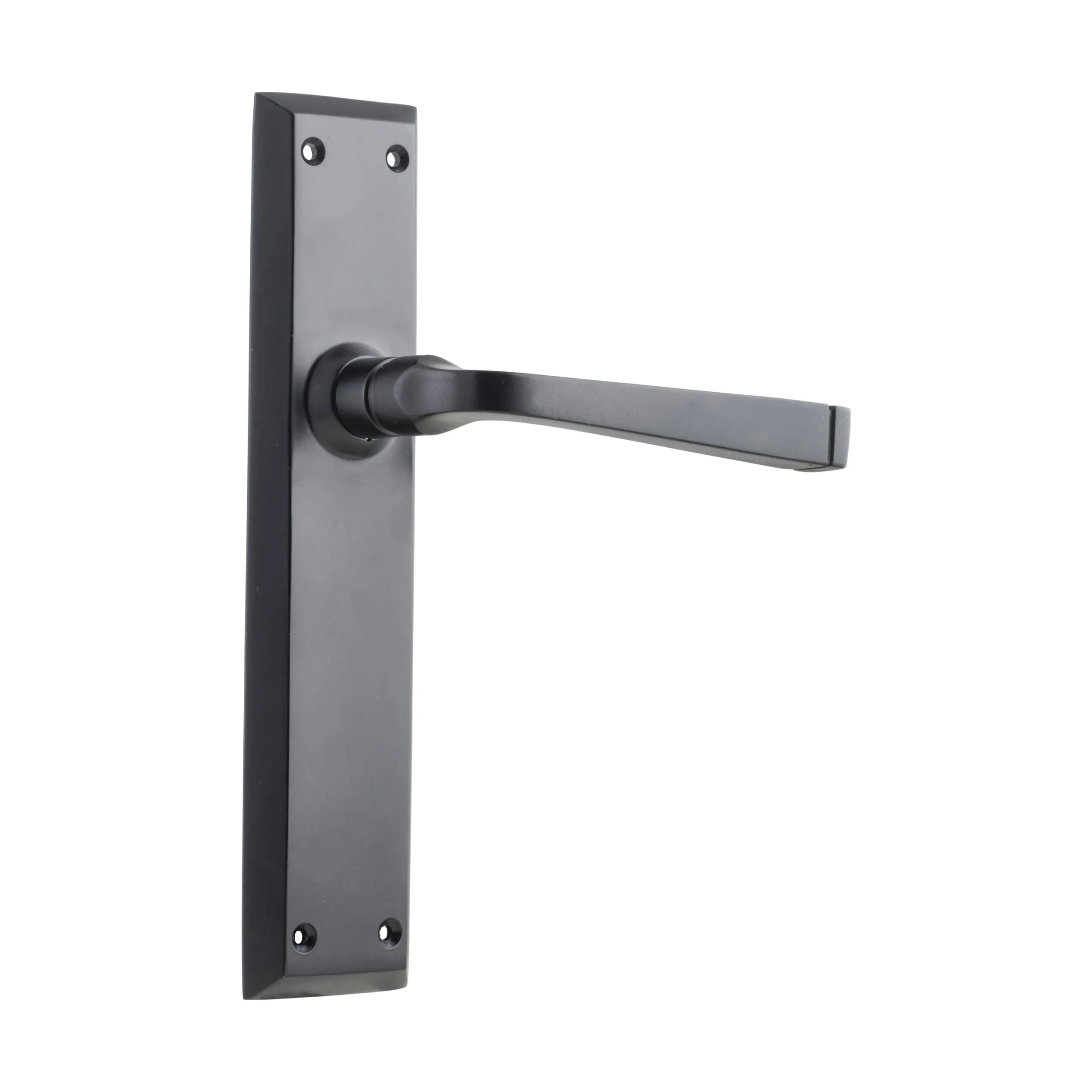 9626 Door Lever Menton Latch Pair Matte Black H225xW50xP75mm