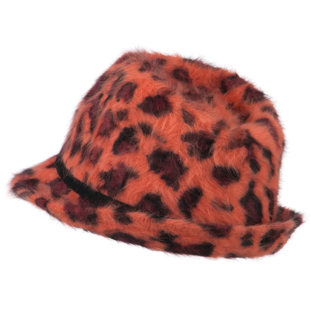 Angora Animal Print Fedora