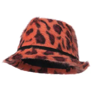 Angora Animal Print Fedora