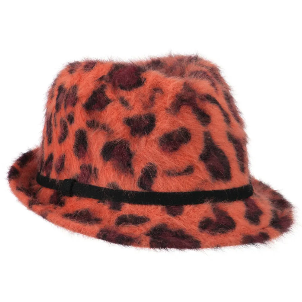 Angora Animal Print Fedora