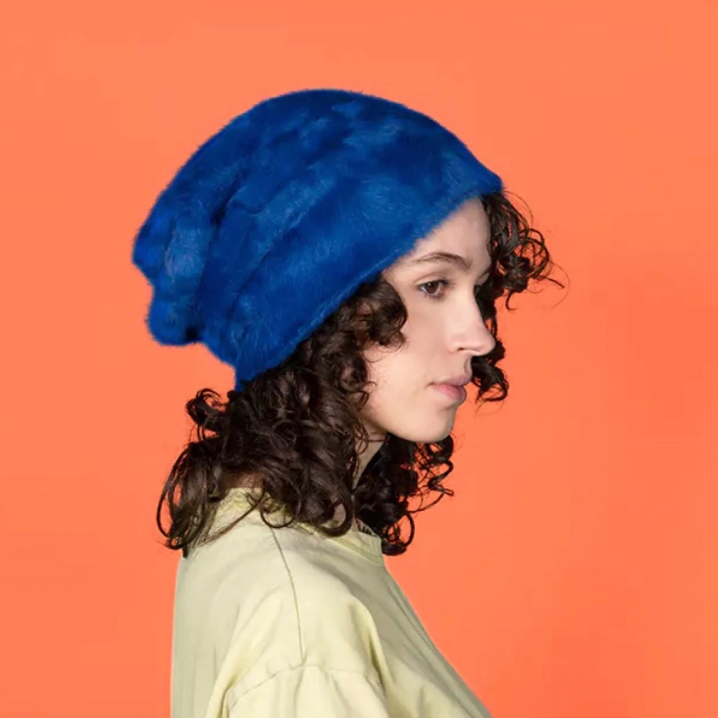Angora Beanie Azure