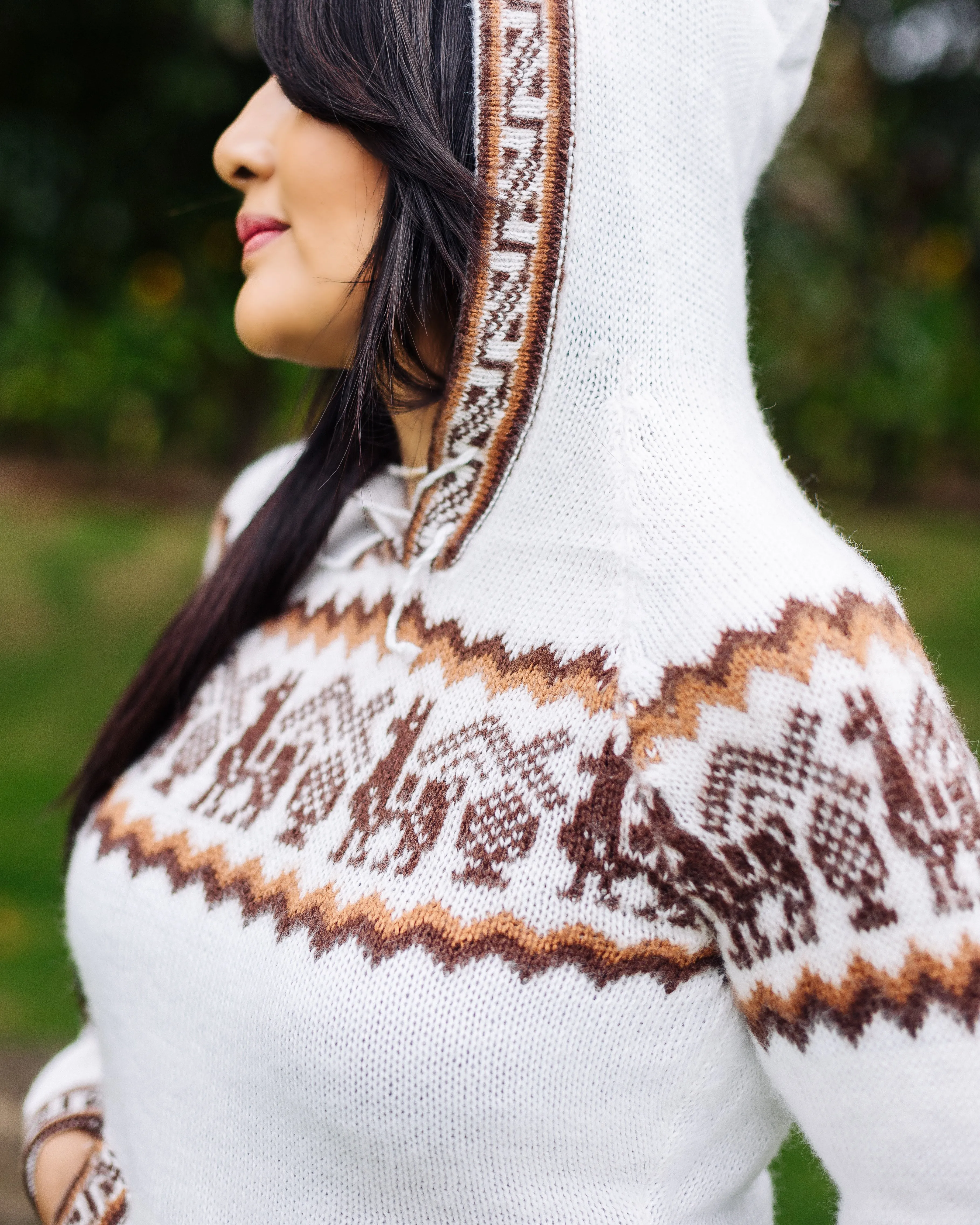 Arctic Fringed Alpaca Sweater