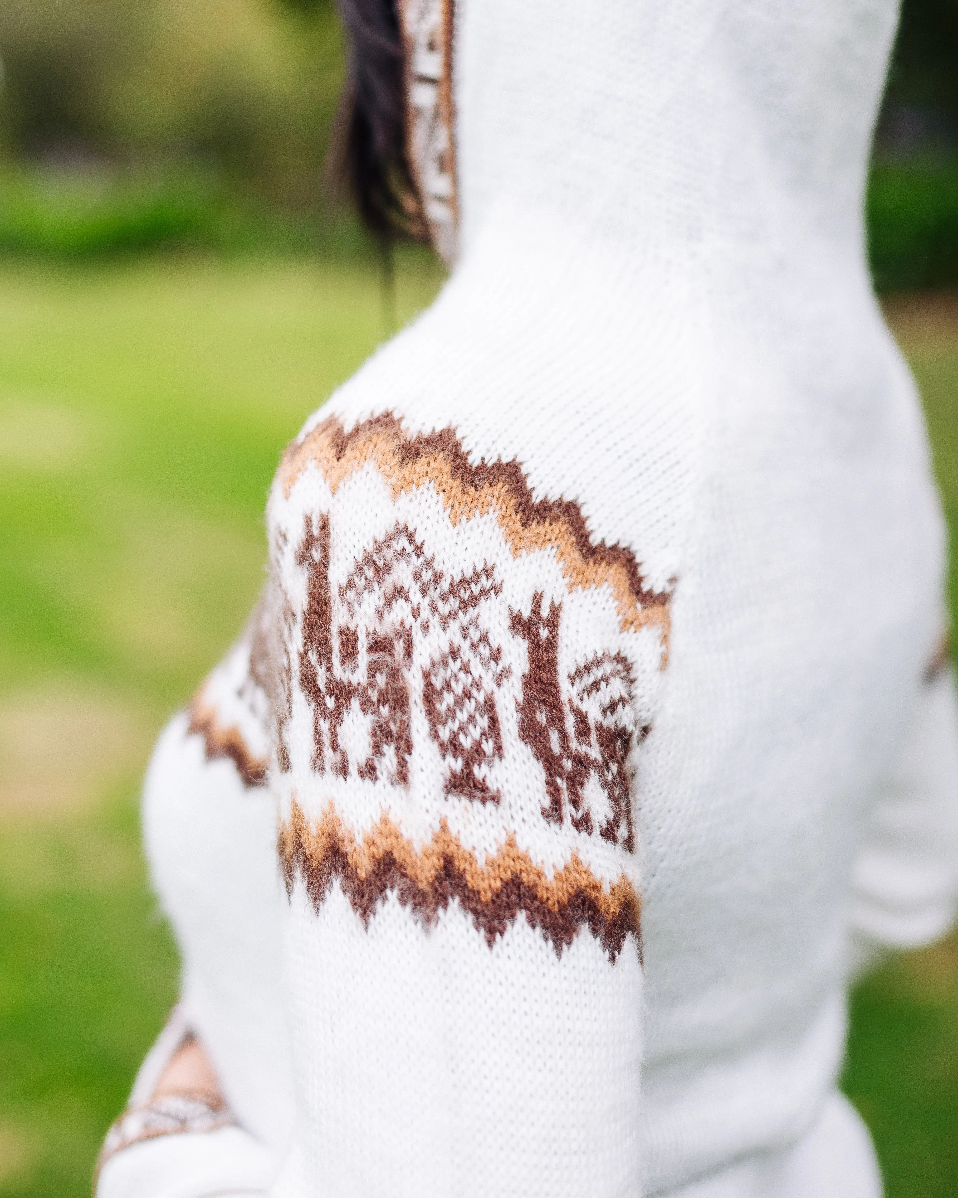 Arctic Fringed Alpaca Sweater