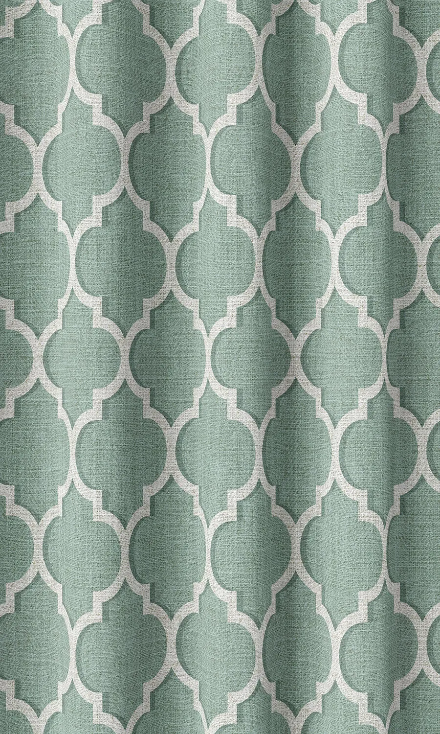 'Bargen' Trellis Tile Print Roman Blinds (Blue/ White)