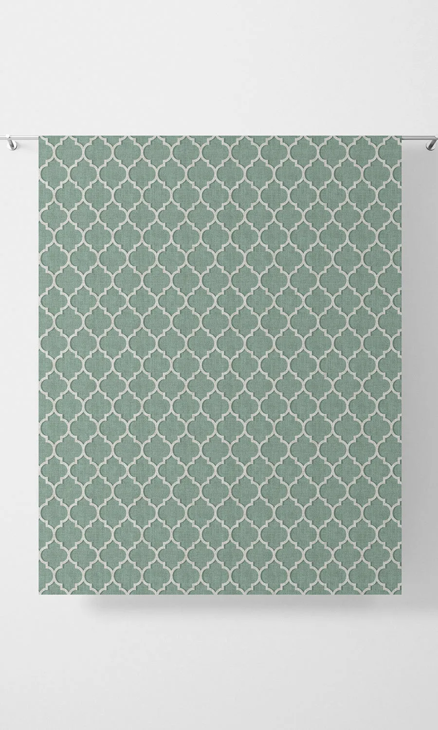 'Bargen' Trellis Tile Print Roman Blinds (Blue/ White)
