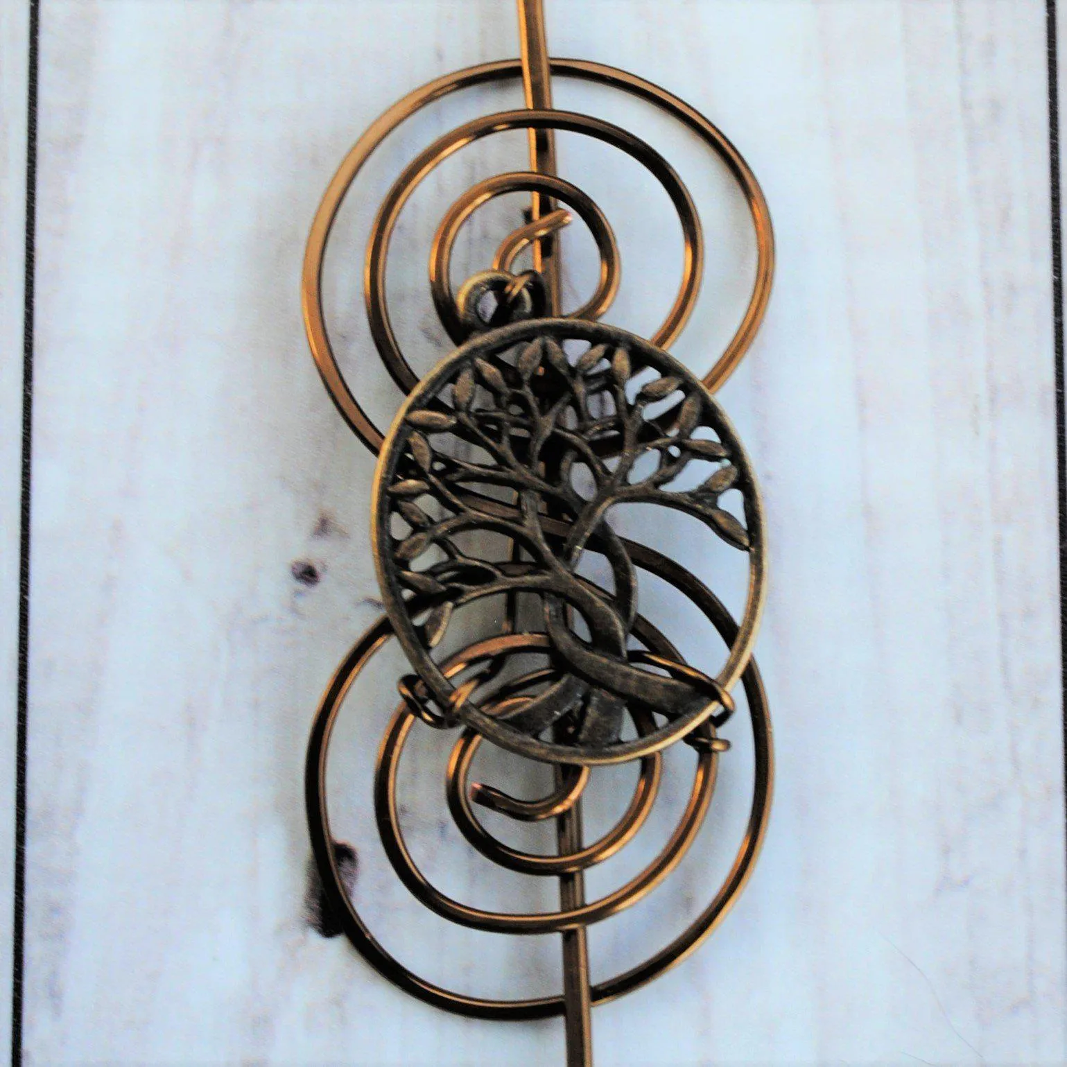 Celtic Tree of Life Shawl Pin - Charmed Bronze