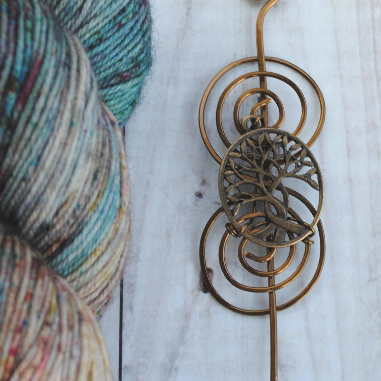 Celtic Tree of Life Shawl Pin - Charmed Bronze