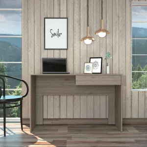 Clio Light Gray Computer Desk with Drawer By Homeroots