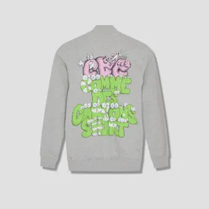 Comme Des Garçons SHIRT X Kaws Print Zipper Hoody - Grey/Print 4