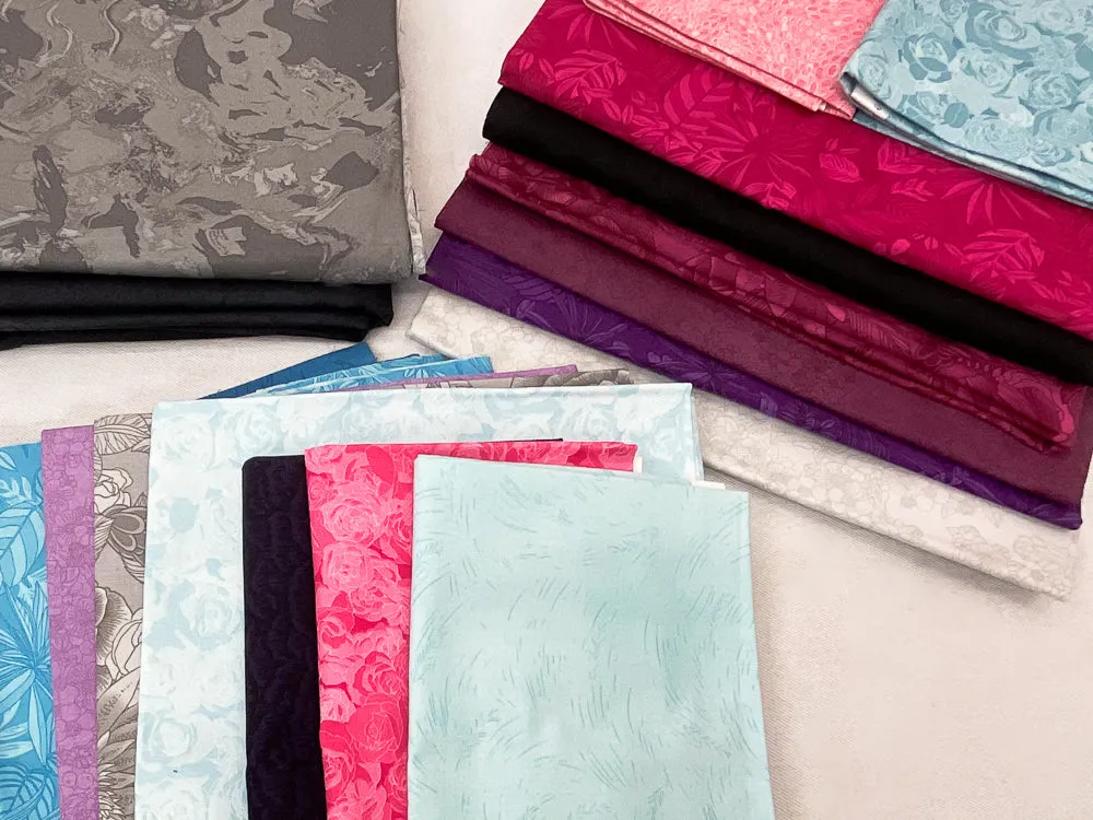 Coordinated Stash Builder Bundle - Neptune - various fabrics 16 yards total