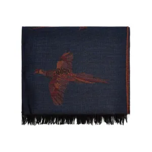 Dubarry Birchdale Ladies Pheasant Wool Scarf - Midnight