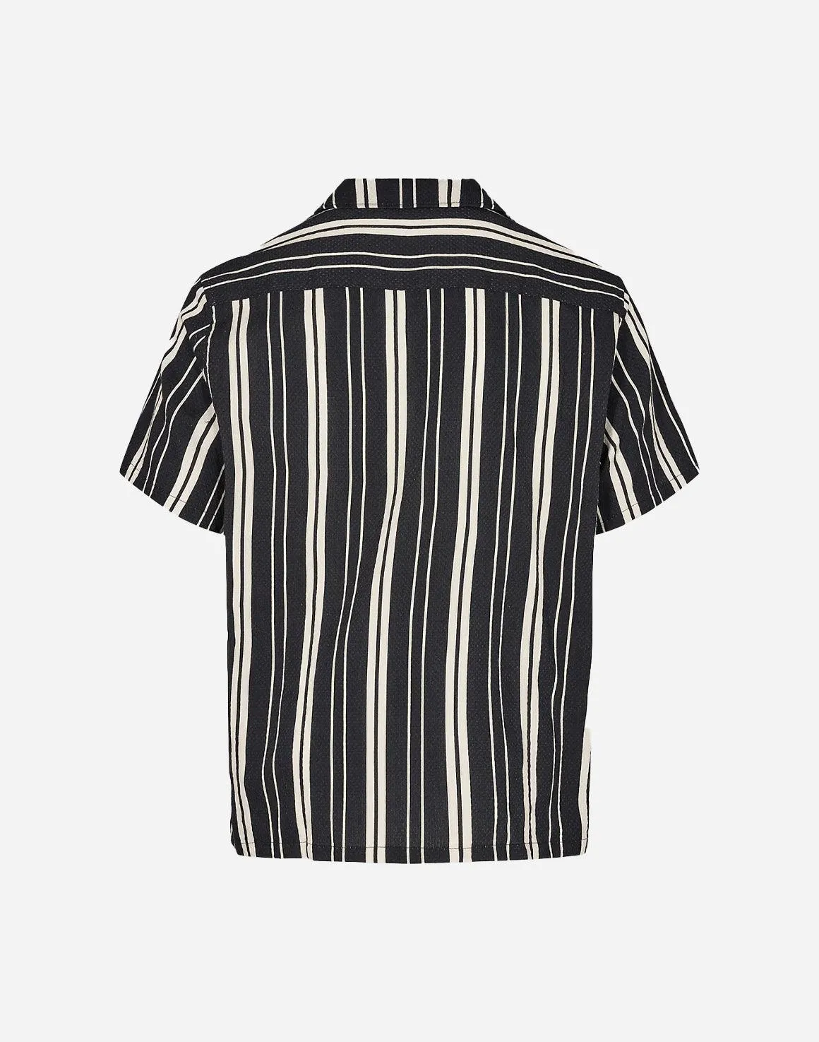 Ilois 9666 Striped Shirt - Black