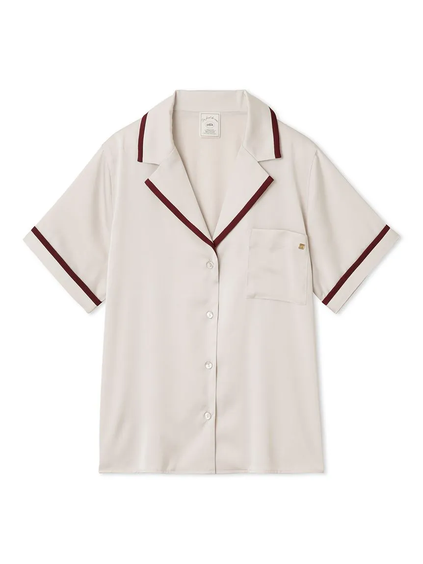 Lined Satin Sleep Shirt