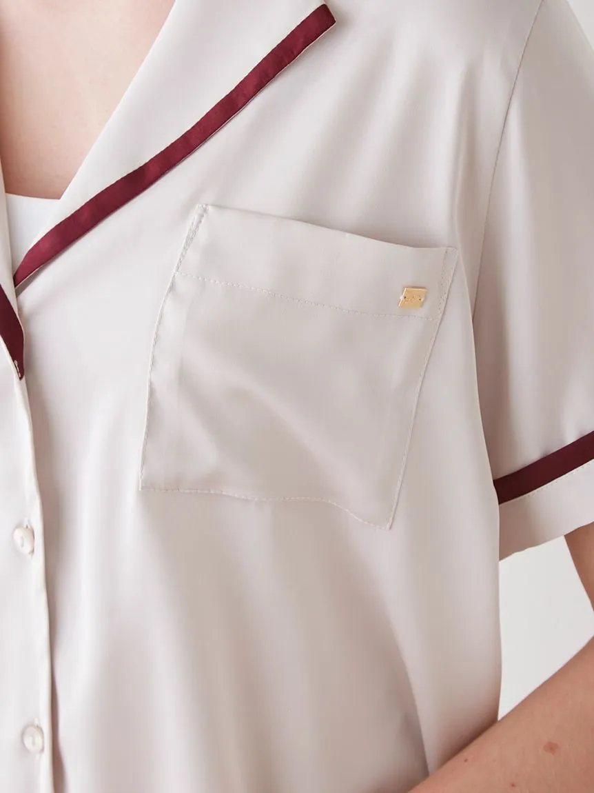 Lined Satin Sleep Shirt