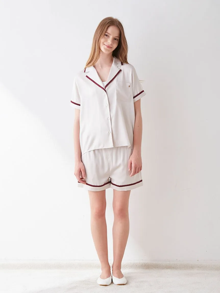 Lined Satin Sleep Shirt