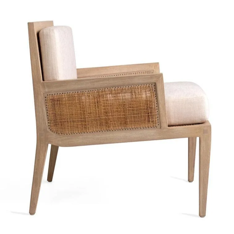 Modern Natural Cane Lounge Chair
