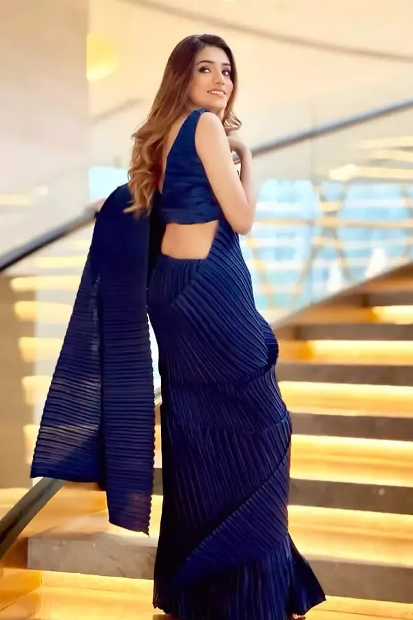 New Design Party Wear Saree With Crush Work In 2022