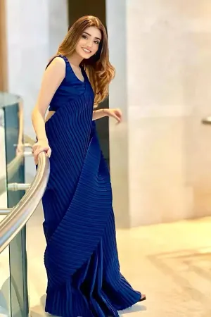 New Design Party Wear Saree With Crush Work In 2022