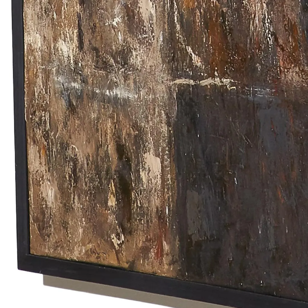 Oil Paint Abstract Perched Canvas Wall Art