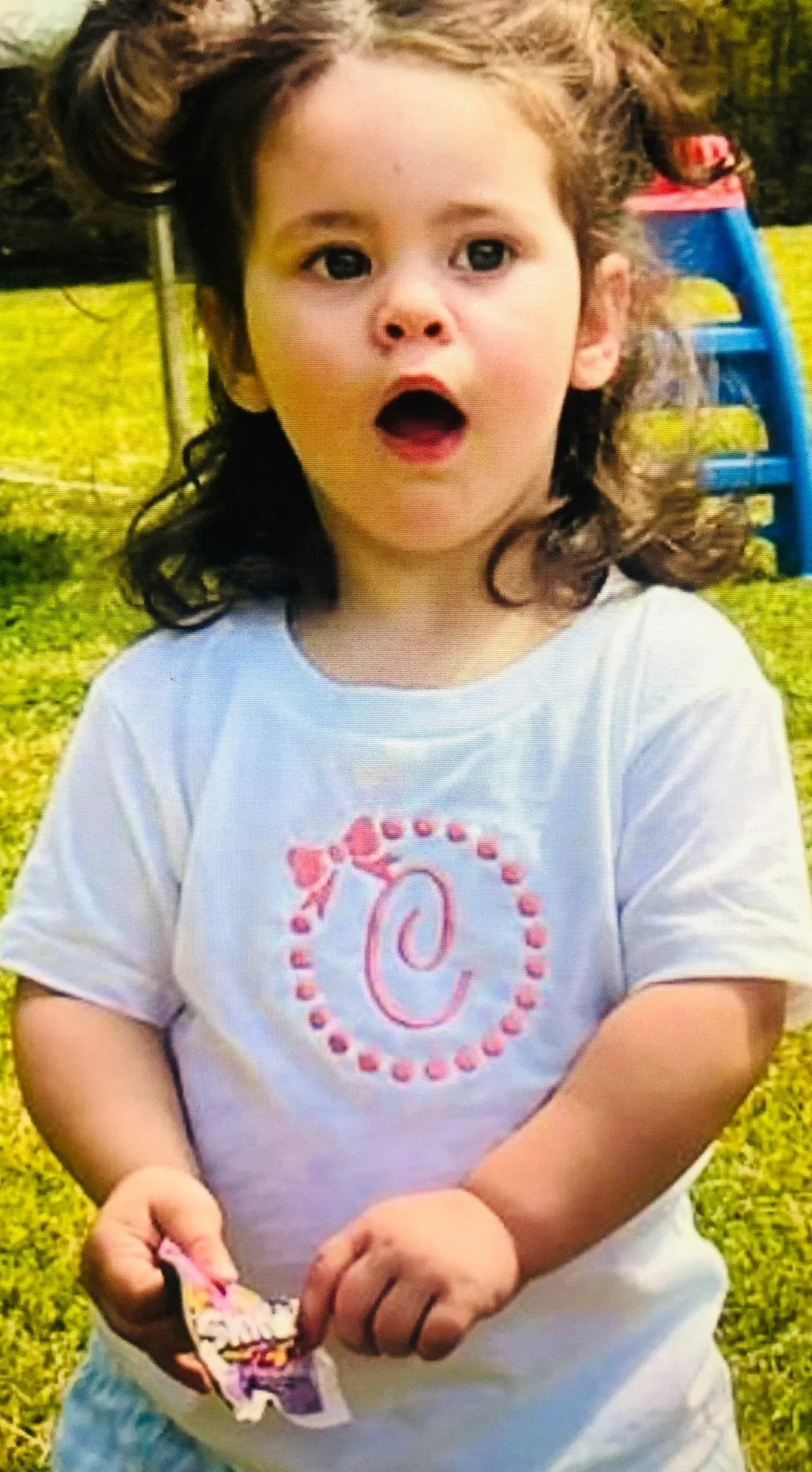 Personalized Initial Baby Girl Toddler Pink  Bow T-Shirt, Summer Vacation Kids  Clothes
