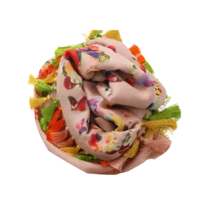 Printed Butterfly Scarf