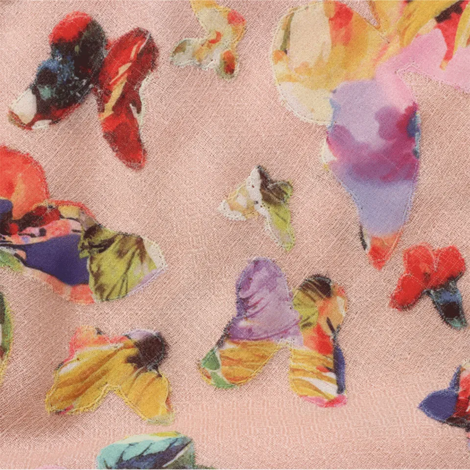 Printed Butterfly Scarf