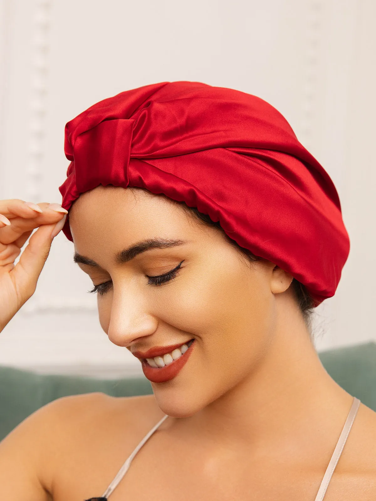 Pure Silk Night Turban Sleep Cap