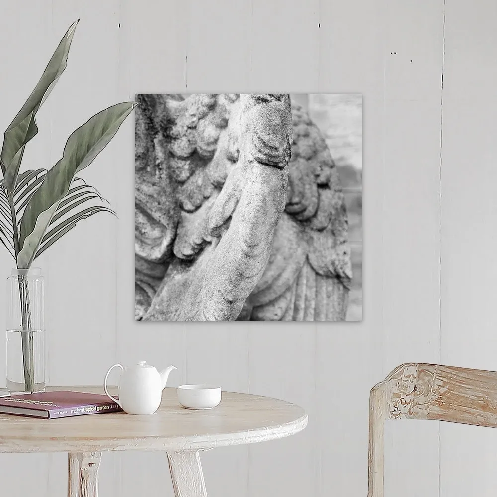 "Close up of wing of statue, Germany." Canvas Wall Art