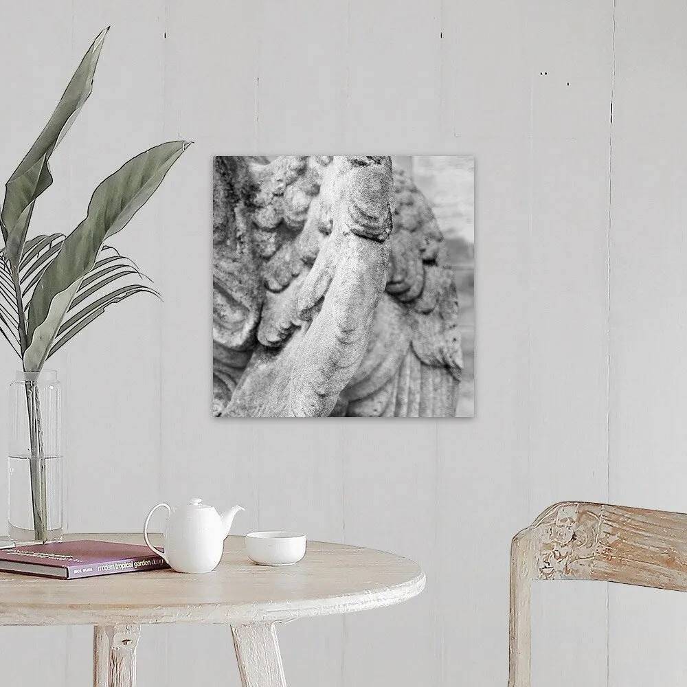 "Close up of wing of statue, Germany." Canvas Wall Art