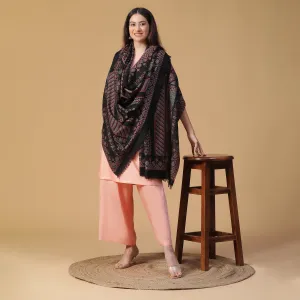 Stunning Mahi Design Woven Design Wool Shawl
