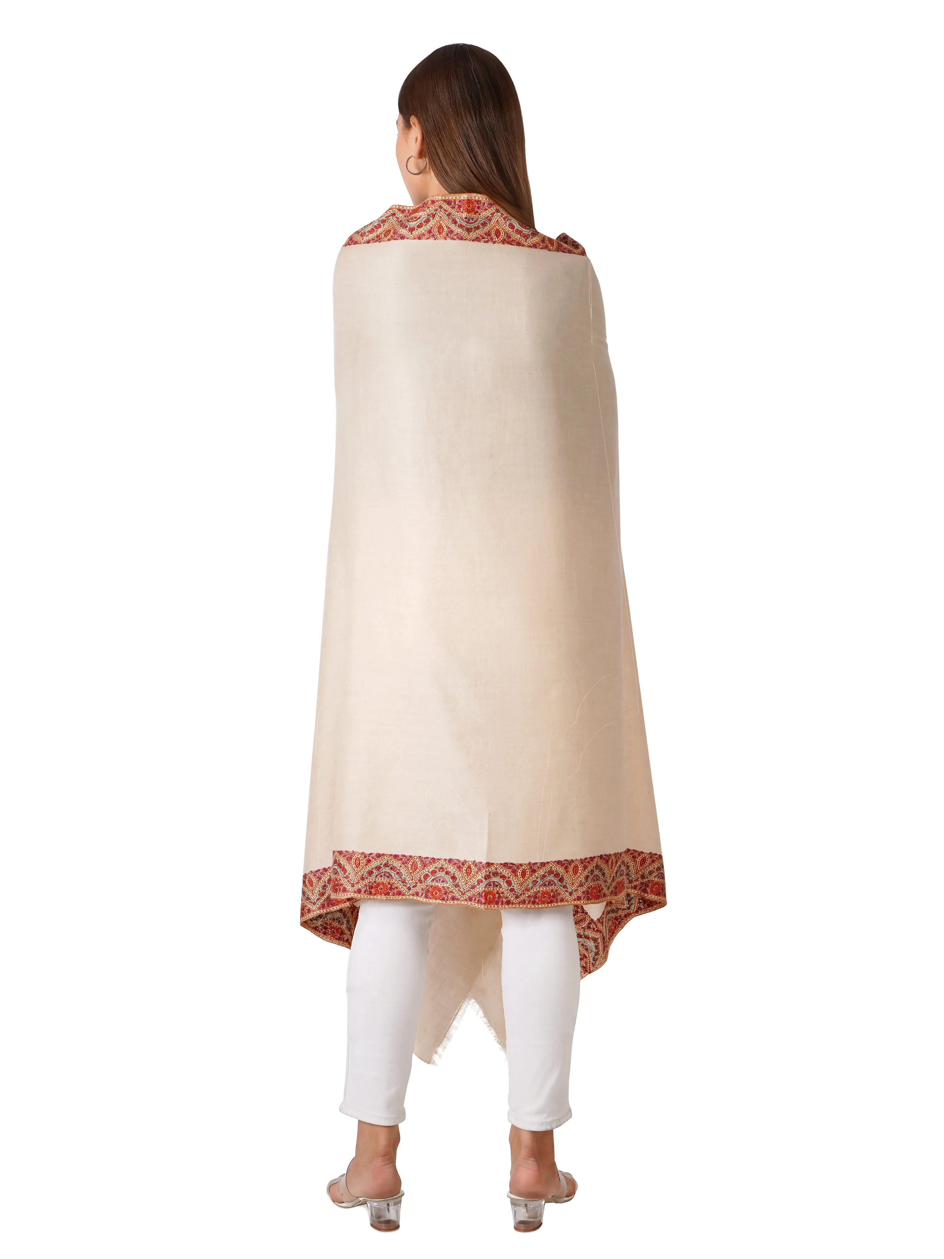 Stylish Pashmina Shawl – Wrap Yourself in Luxury - Off White