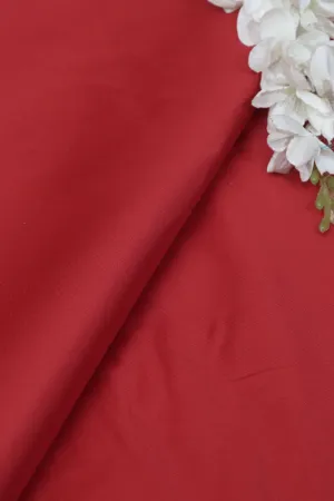 Vibrant Red Plain Silk Fabric ( 1 Mtr )