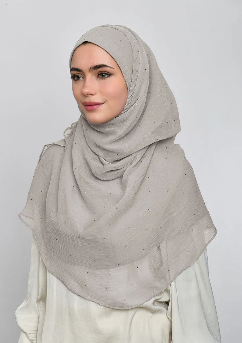 White Sand Crystals - Crinkled Chiffon