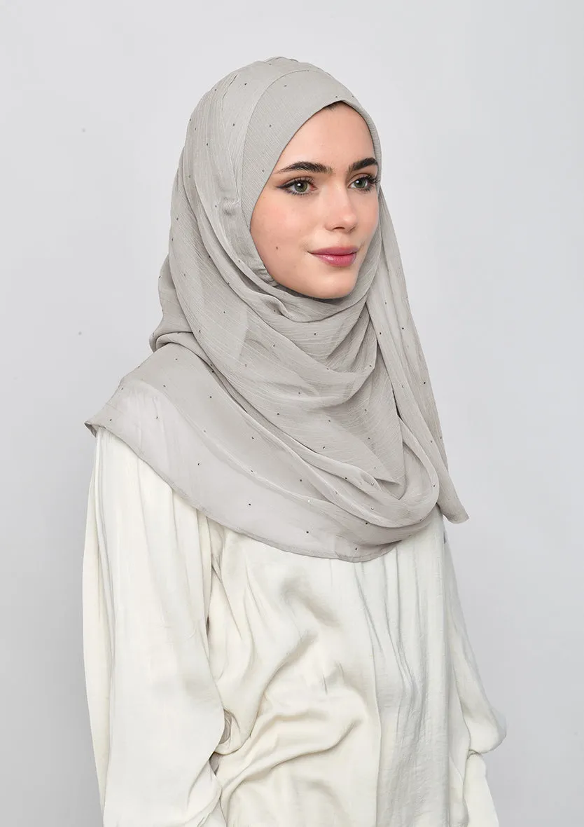 White Sand Crystals - Crinkled Chiffon