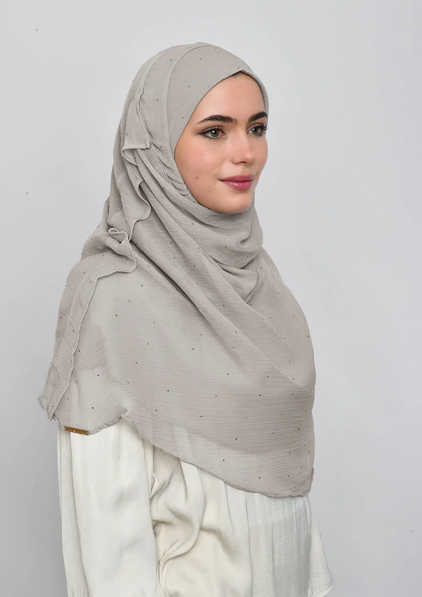 White Sand Crystals - Crinkled Chiffon