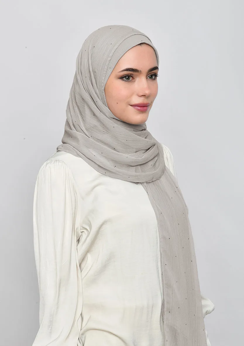 White Sand Crystals - Crinkled Chiffon