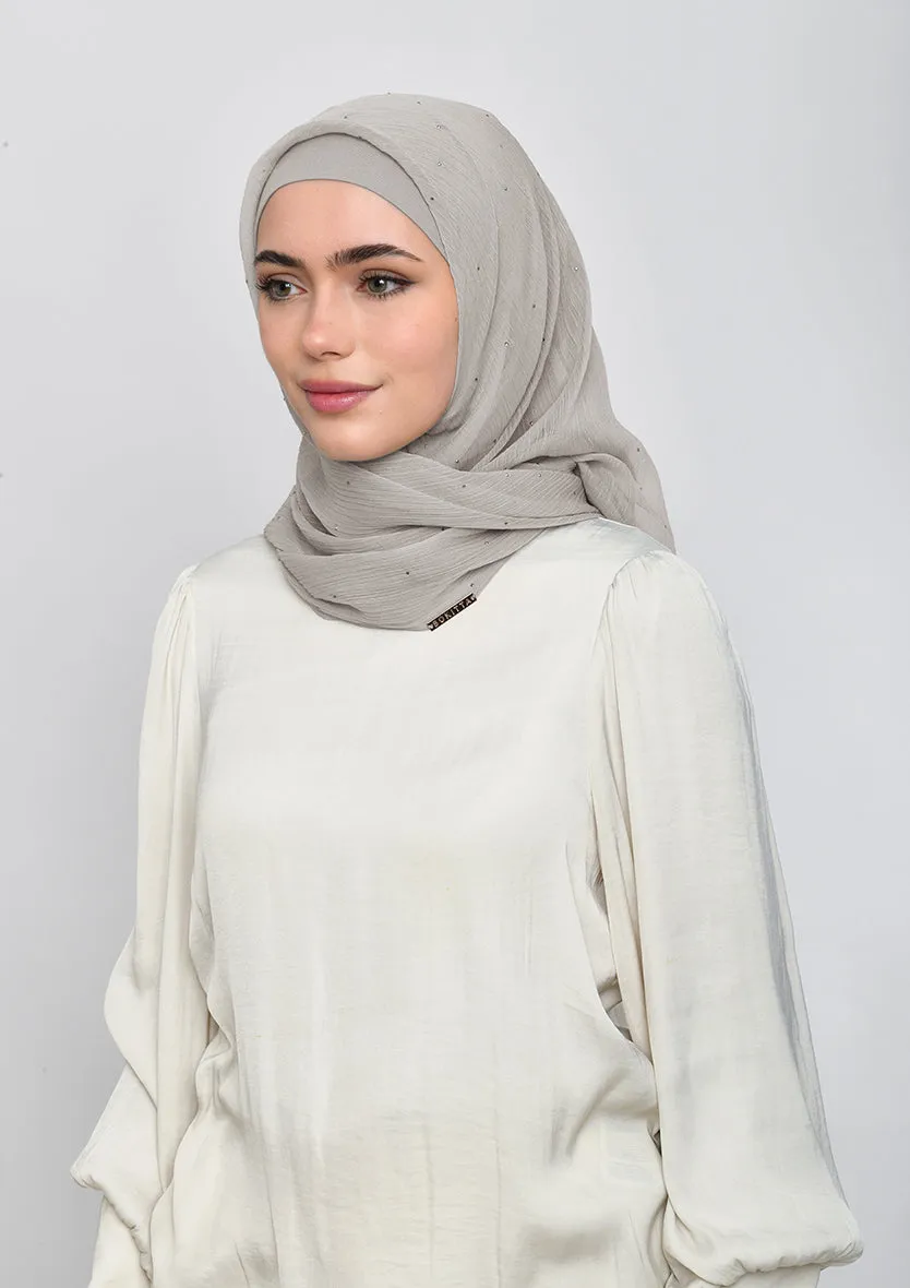 White Sand Crystals - Crinkled Chiffon