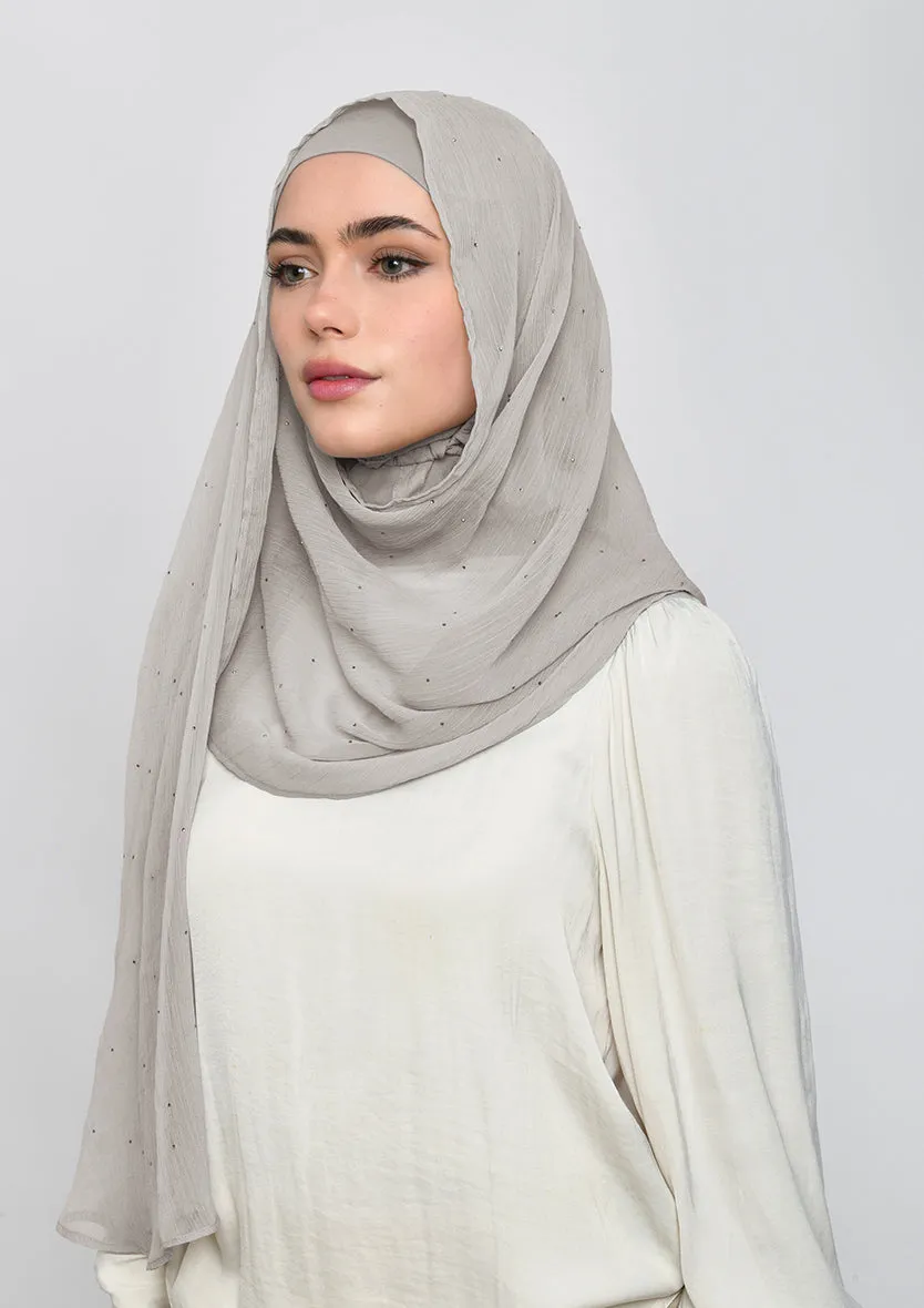 White Sand Crystals - Crinkled Chiffon