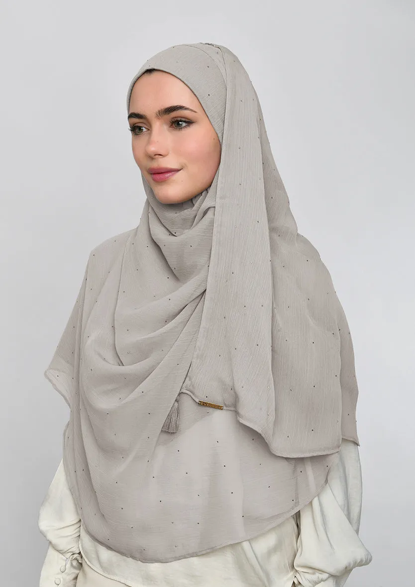 White Sand Crystals - Crinkled Chiffon
