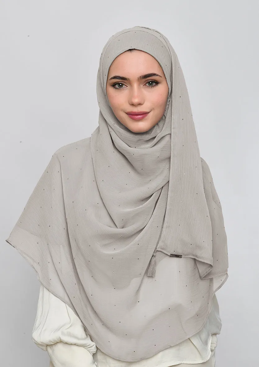 White Sand Crystals - Crinkled Chiffon