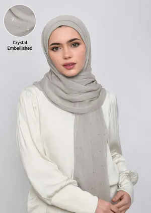 White Sand Crystals - Crinkled Chiffon