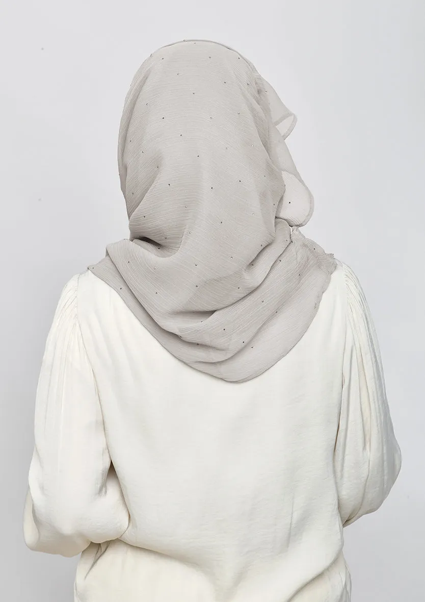 White Sand Crystals - Crinkled Chiffon