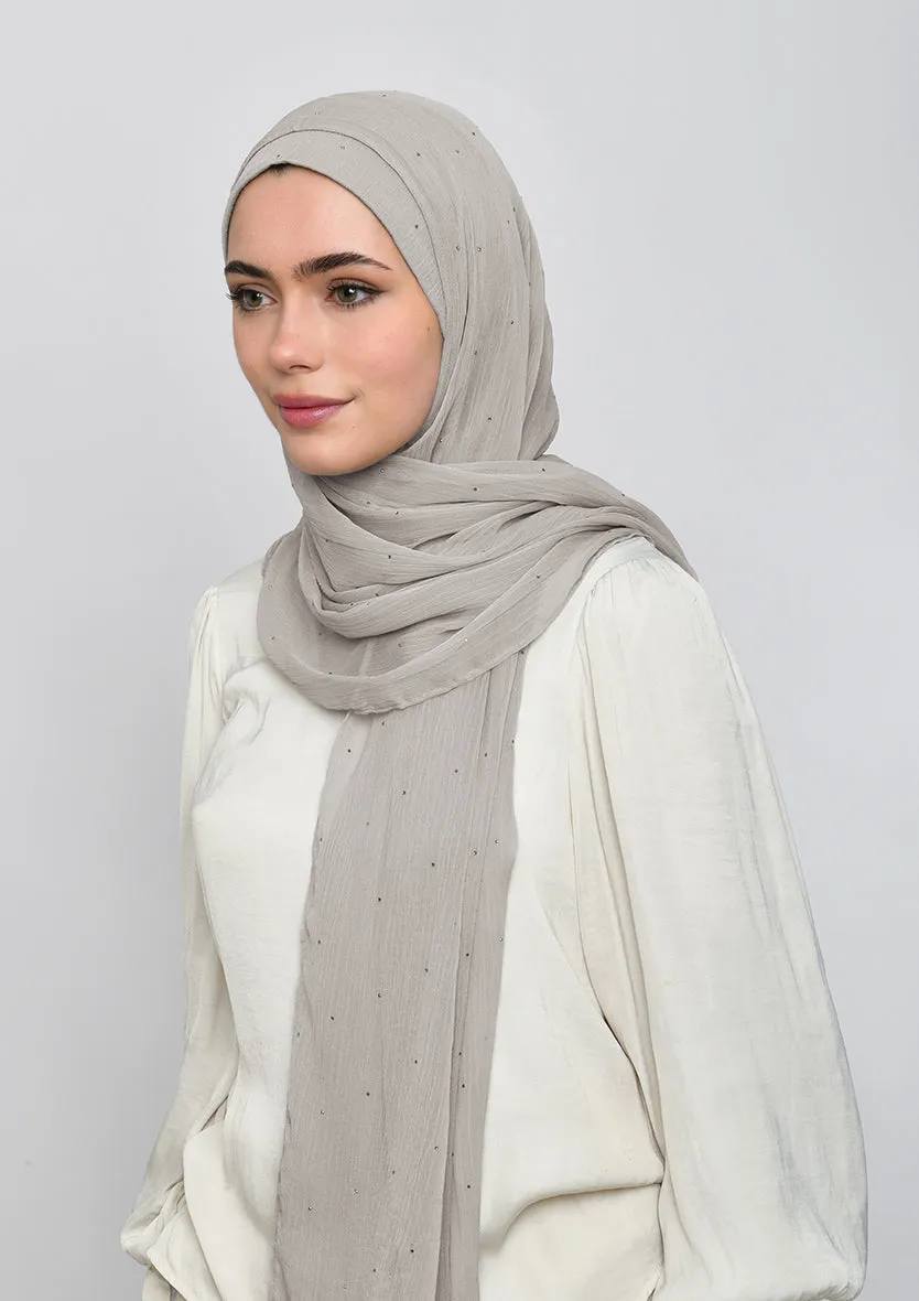 White Sand Crystals - Crinkled Chiffon