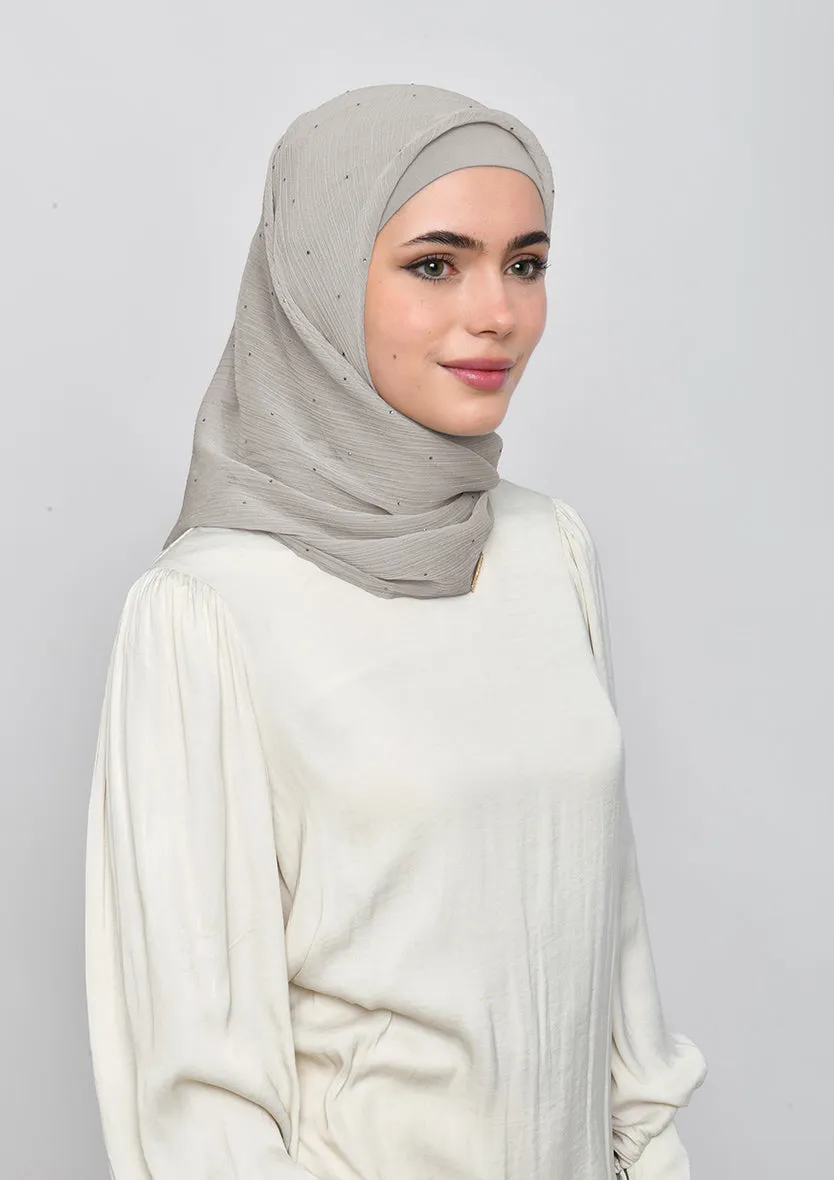 White Sand Crystals - Crinkled Chiffon