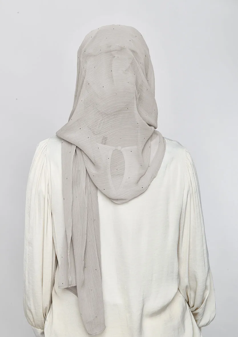 White Sand Crystals - Crinkled Chiffon