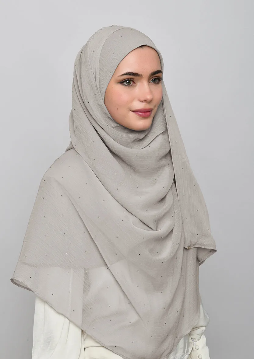 White Sand Crystals - Crinkled Chiffon