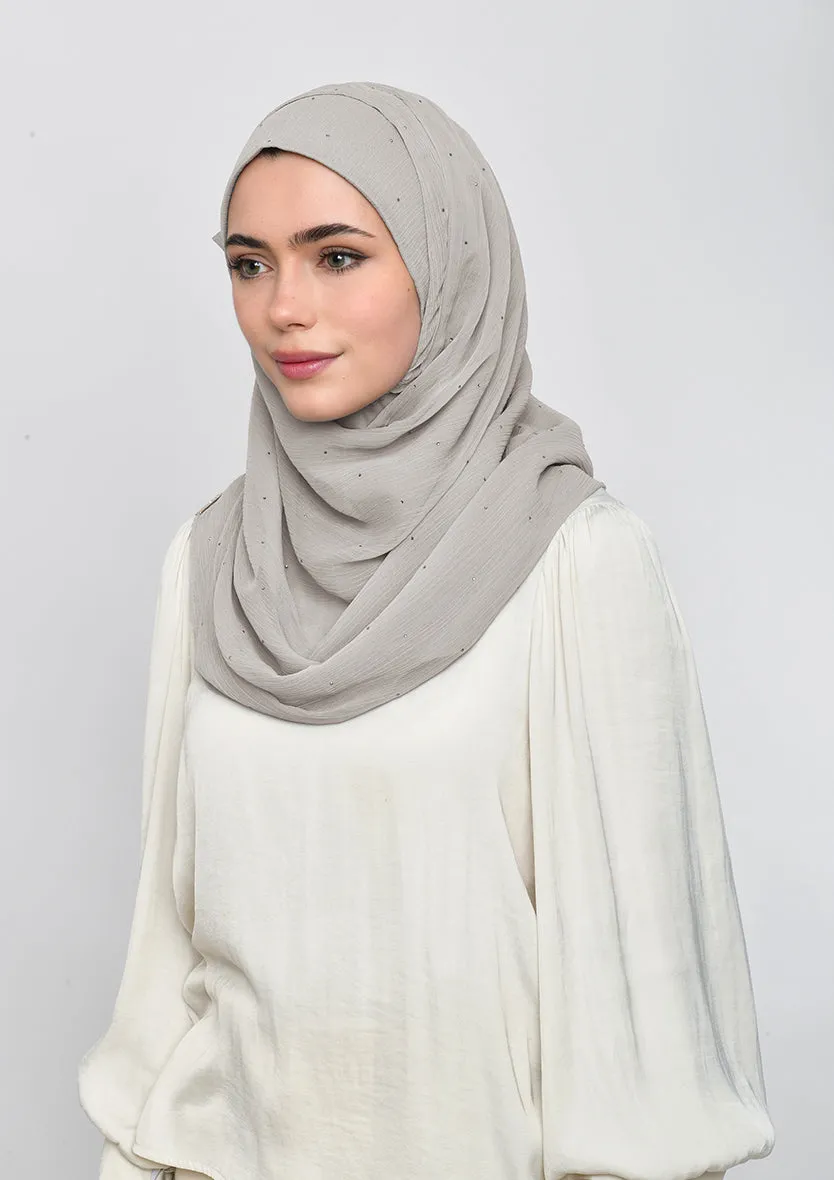 White Sand Crystals - Crinkled Chiffon