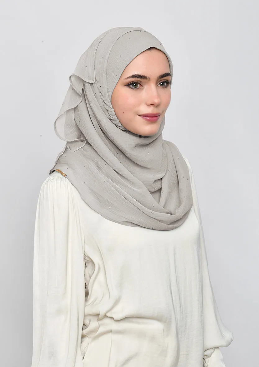 White Sand Crystals - Crinkled Chiffon